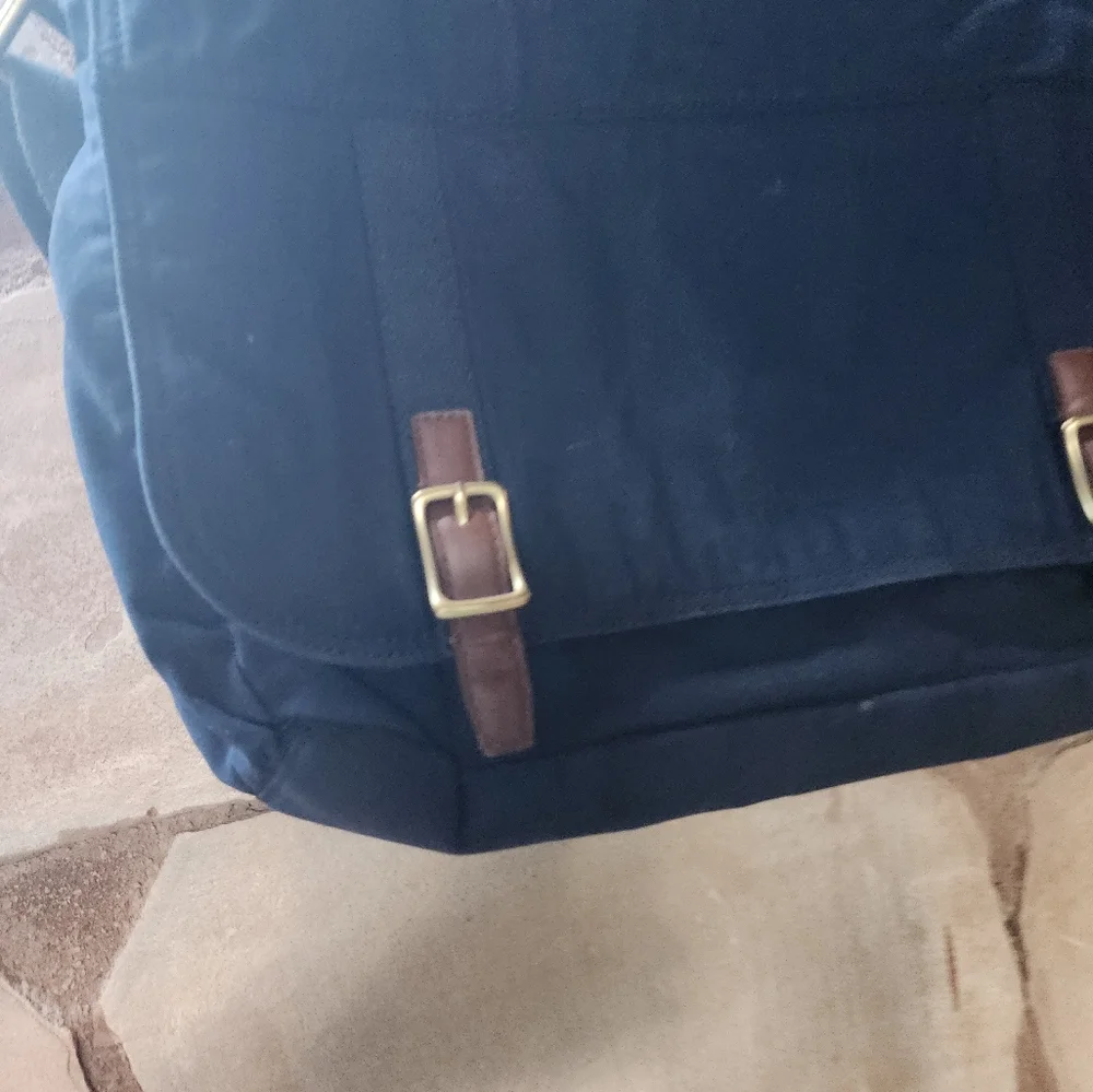Mens Fossil Navy Blue Satchel